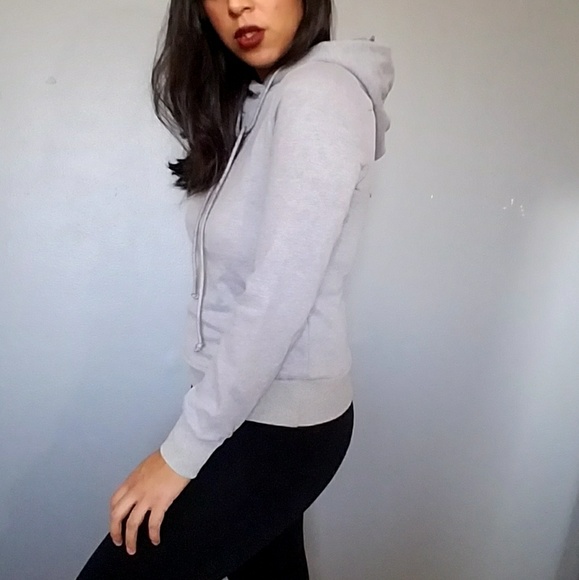 ANDREA GRAY LACE UP BACK SWEATSHIRT - Picture 5 of 7